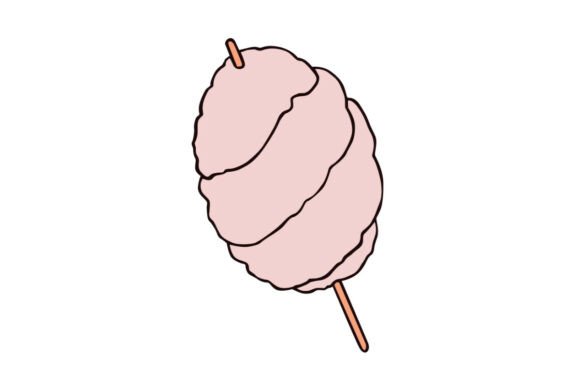 Cotton Candy Stick Gráfico Manualidades Por Whimsy & Wonders