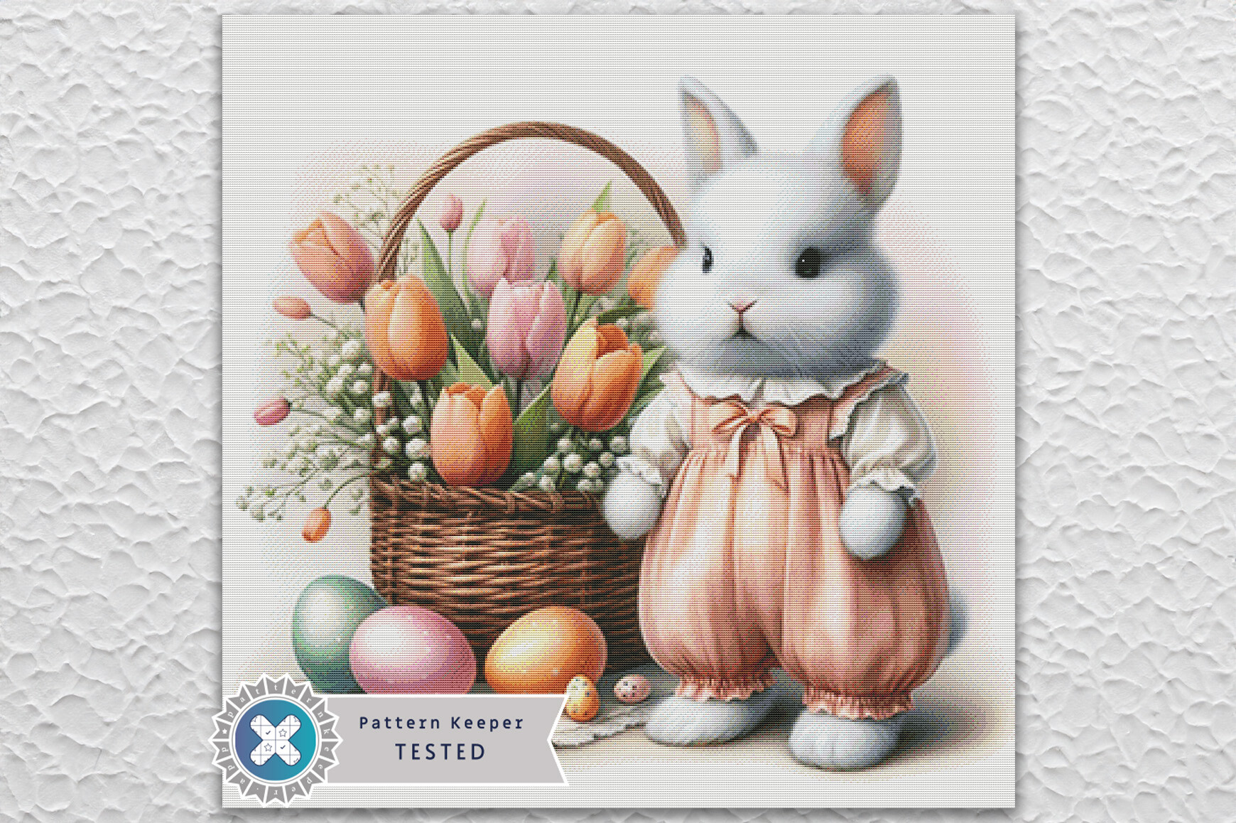 Easter Bunny Cross Stitch Pattern PDF