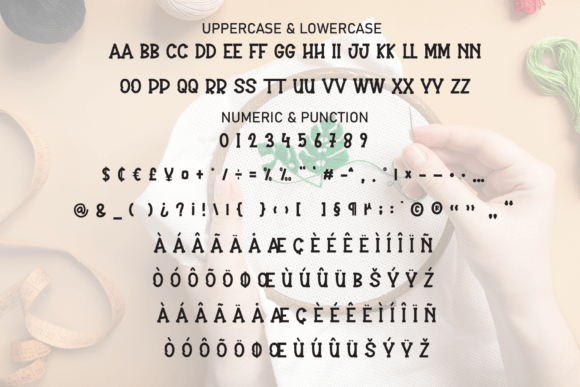Embroidery Font - Preview 6