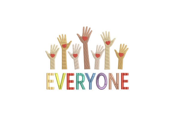 Everyone Hands with Hearts