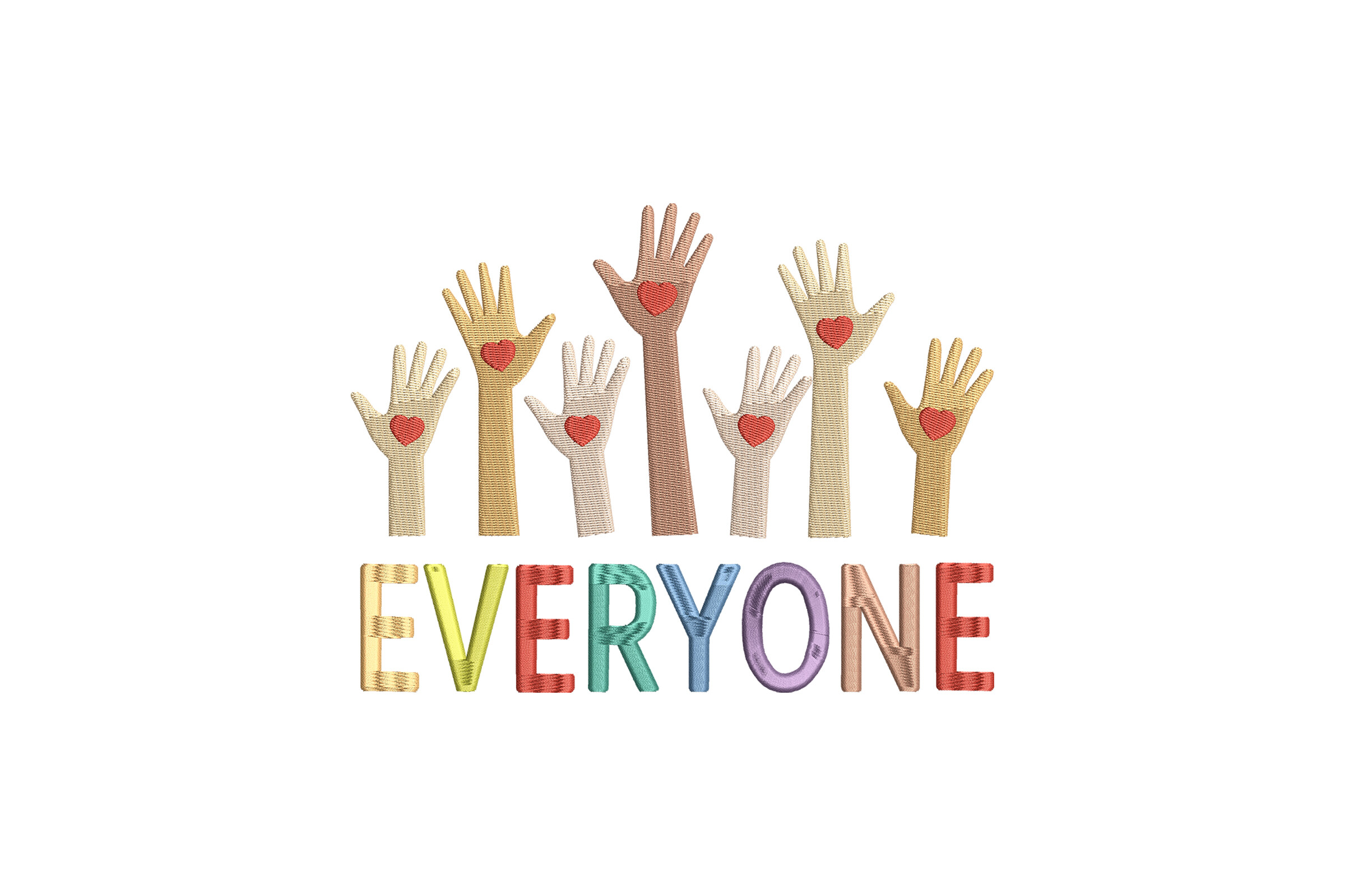 Everyone Hands with Hearts