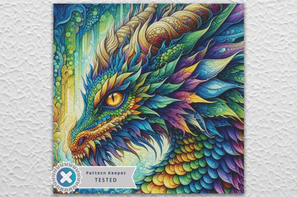 Fantasy Dragon Cross Stitch Pattern PDF
