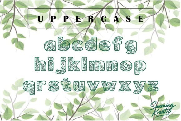 Flory Spring Font PNG with transparent background - Preview 2