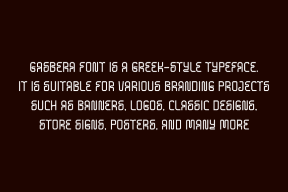 Gasbera Font - Preview 4