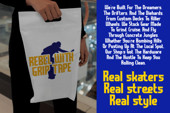 Grind Sport Font PNG with transparent background - Preview 3