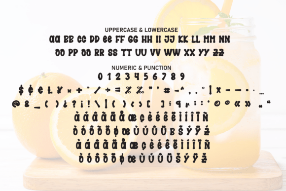 Lemonade Orange Font font preview - 6