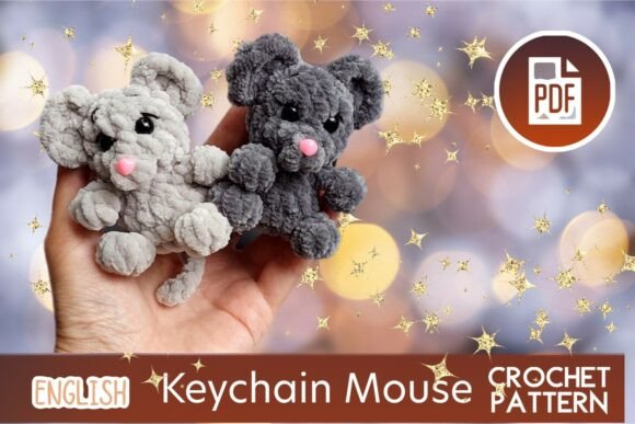 Little Mouse / Keychain / PDF Amigurumi