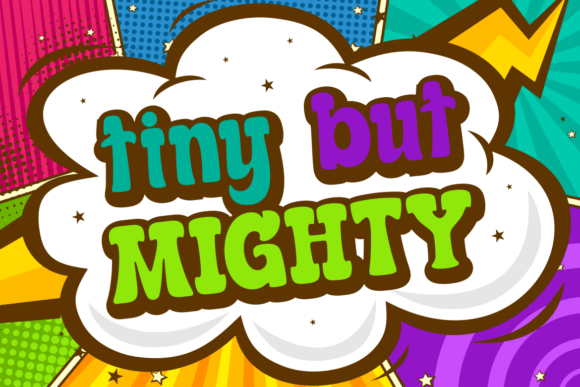 Mega Boldy Font PNG with transparent background - Preview 1