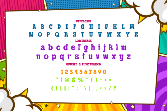 Mega Boldy Font PNG with transparent background - Preview 4