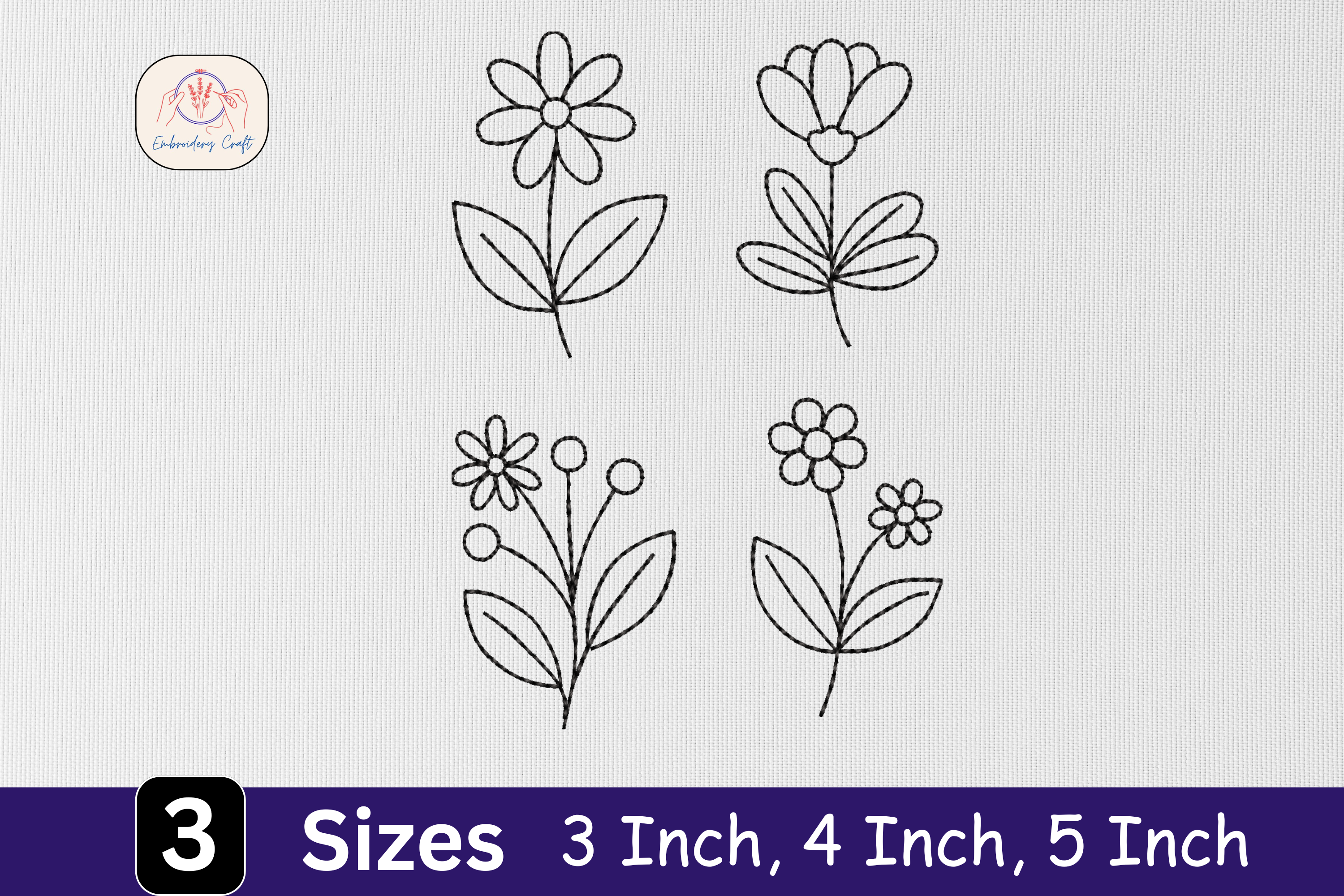 Minimalist Line Art Floral Outline