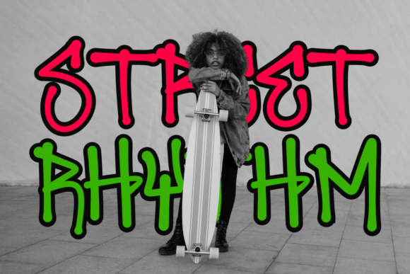 Monovibe Graffiti Font font preview - 3