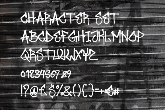 Monovibe Graffiti Font font preview - 4
