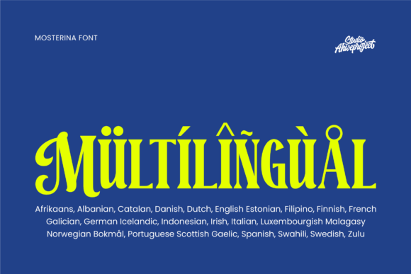 Mosterina Font PNG with transparent background - Preview 3