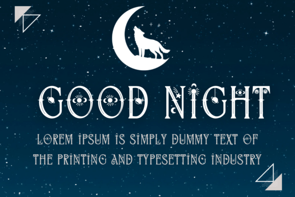 Mystic Night Font PNG with transparent background - Preview 4