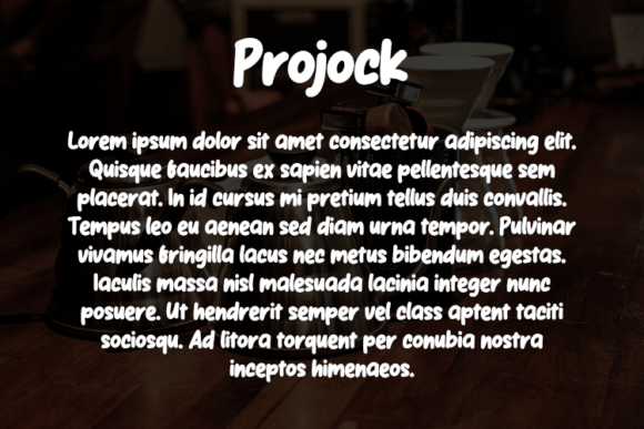 Projock Font PNG with transparent background - Preview 2