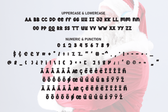 Santa Perfect Font PNG with transparent background - Preview 6