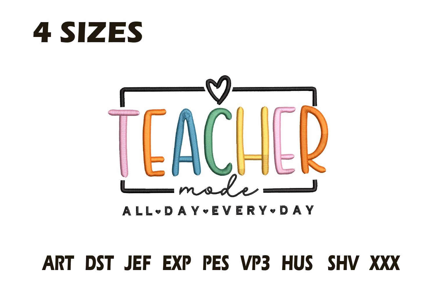 Teacher Mode Embroidery Design File