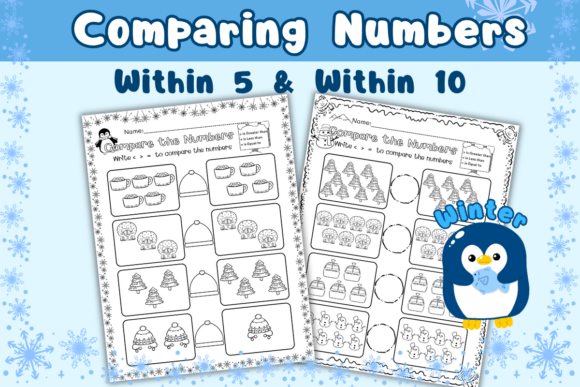 Winter Comparing Numbers Upto 5 and 10