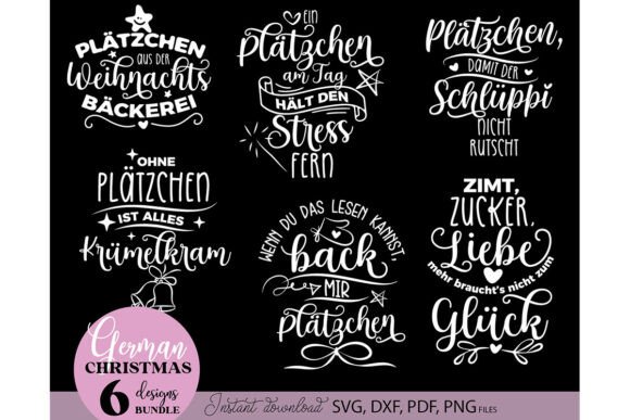 6 Lustige Deutsche Plätzchen Sprüche SVG
