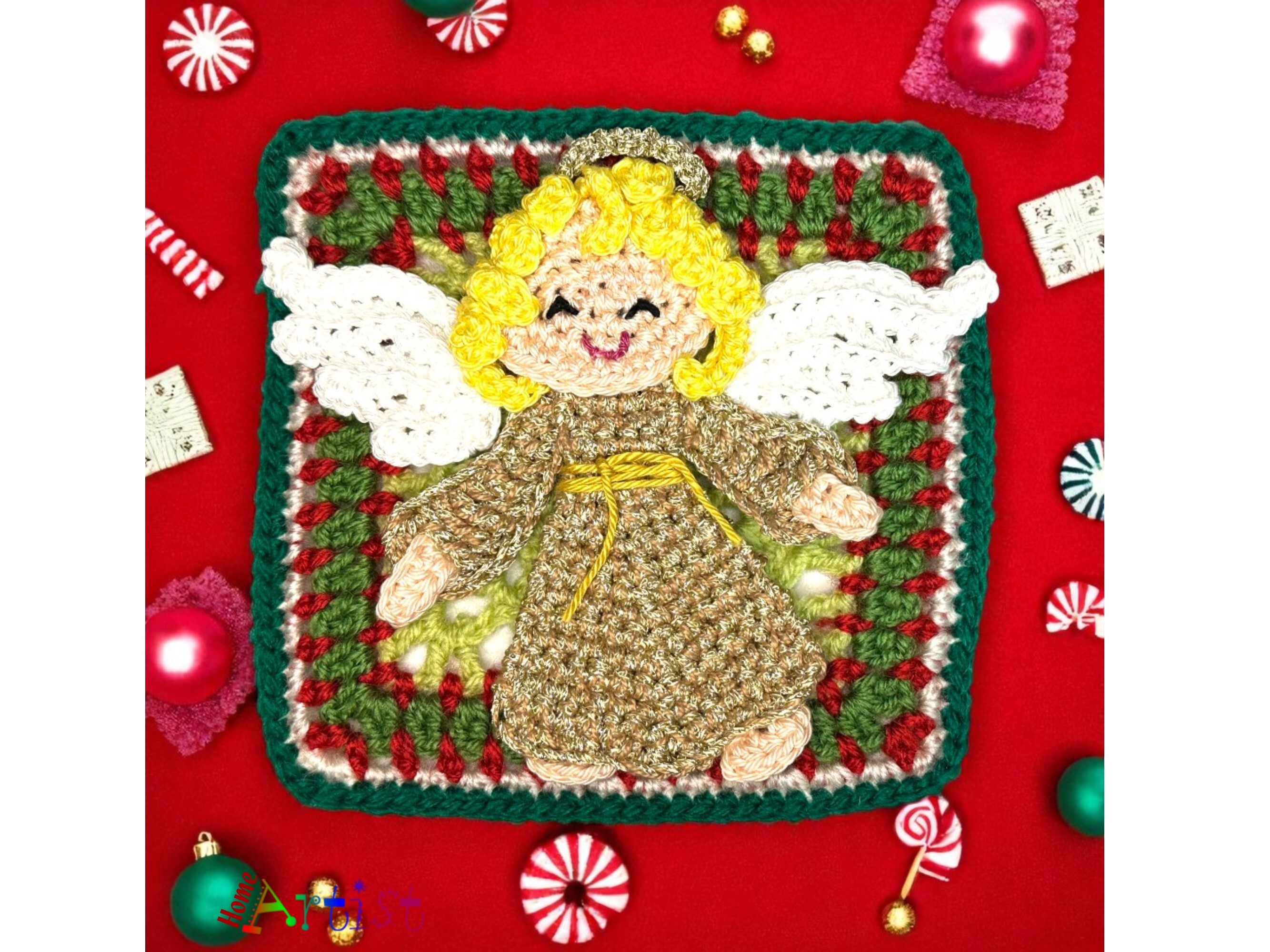 Angel Penguin Granny Square Crochet
