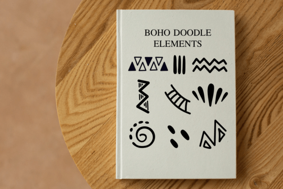 Boho Doodle Elements Font - Preview 1