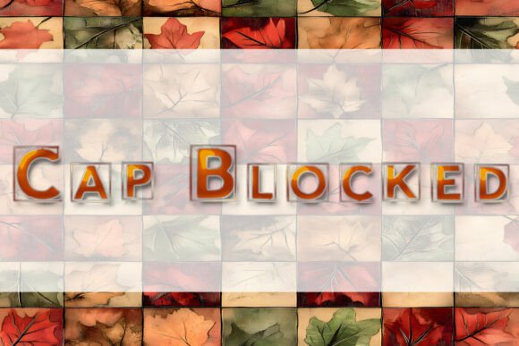 Cap Blocked Font - Preview 1
