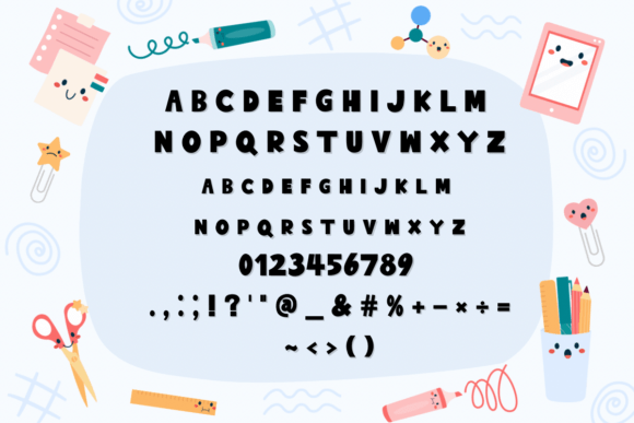 Chalk School Font - Preview 1
