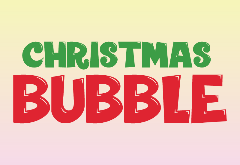Christmas Bubble Font - photo 1