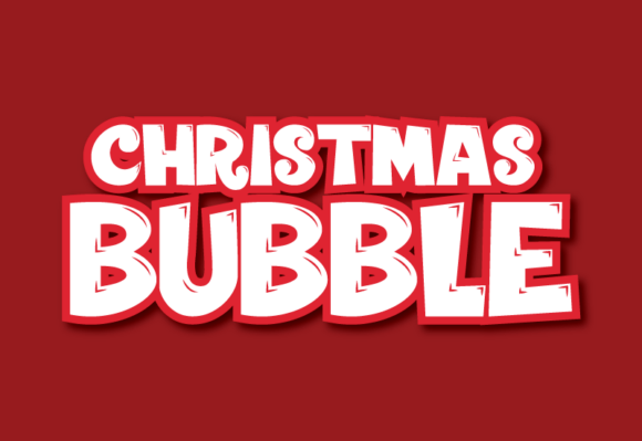 Christmas Bubble Font - Preview 1