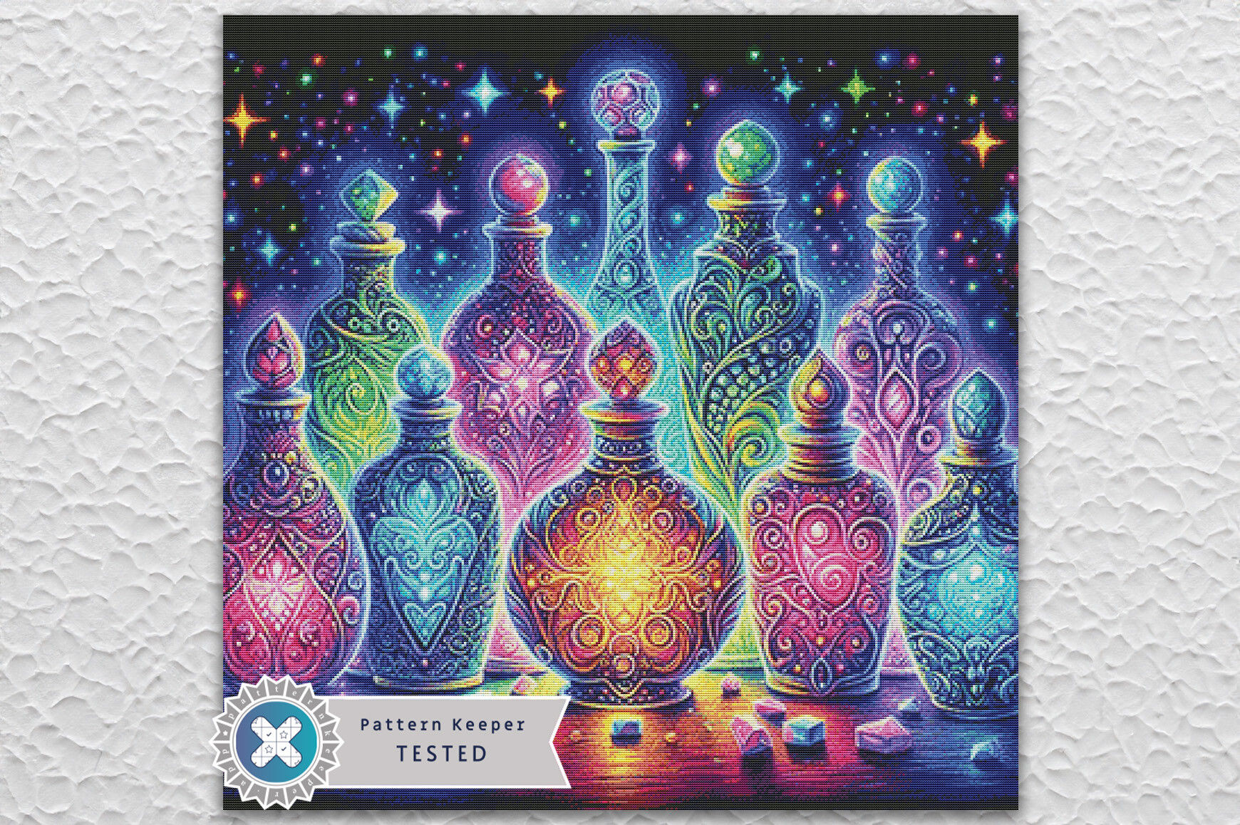 Colorful Cross Stitch Pattern PDF