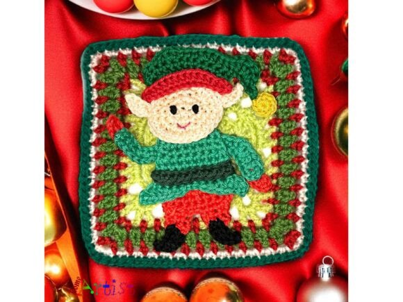 Elf Granny Square Crochet Pattern