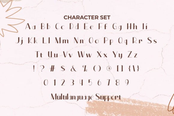 Fancy Flavour Font PNG with transparent background - Preview 3