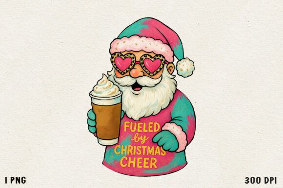 Preview of Festive Christmas Sublimation PNG T-shirt, sticker, and sublimation design
