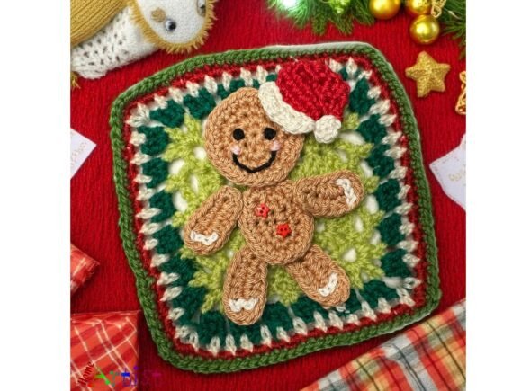 Gingerbread Granny Square Crochet