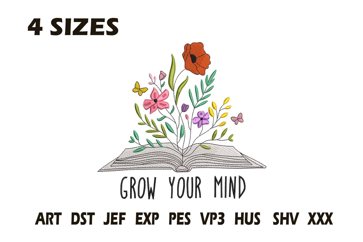 Grow Your Mind Embroidery