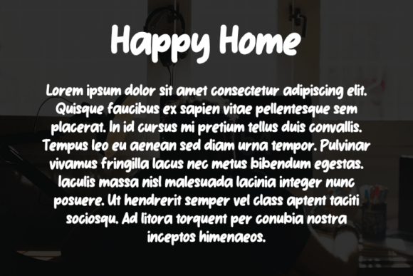 Happy Home Font - Preview 2