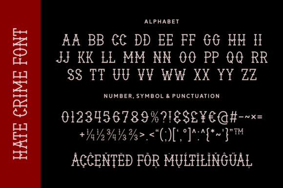 Hate Crime Font - Preview 4