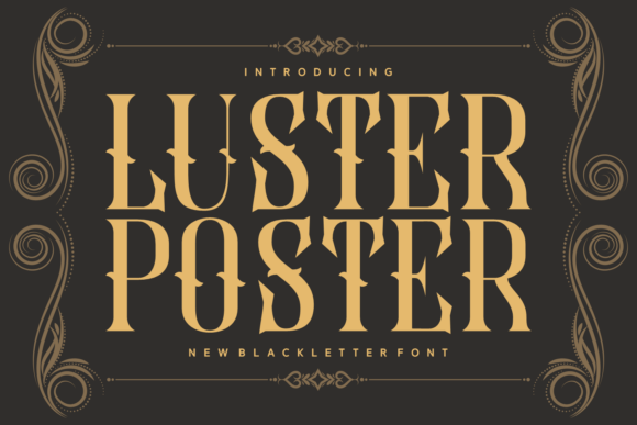 Luster Poster font