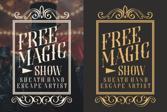 Luster Poster Font PNG with transparent background - Preview 1
