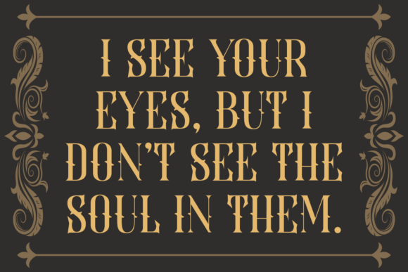 Luster Poster Font PNG with transparent background - Preview 3