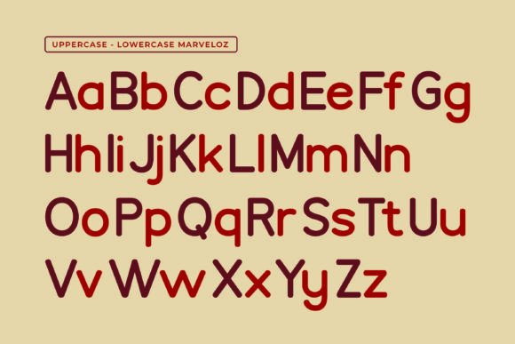 Marveloz Font PNG with transparent background - Preview 6