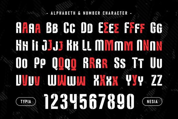 Monswag Font PNG with transparent background - Preview 1
