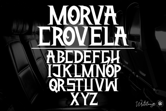 Morva Crovela Font PNG with transparent background - Preview 3