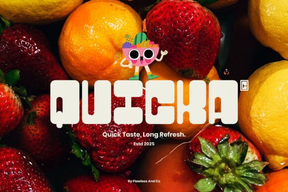 Quicka Font PNG with transparent background - Preview 1