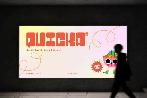 Quicka Font PNG with transparent background - Preview 4