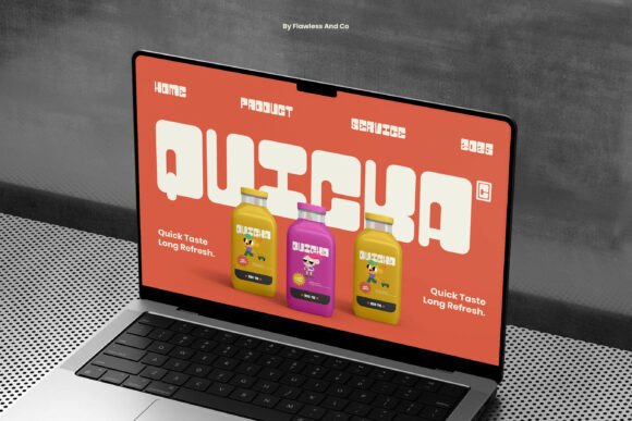 Quicka Font PNG with transparent background - Preview 5