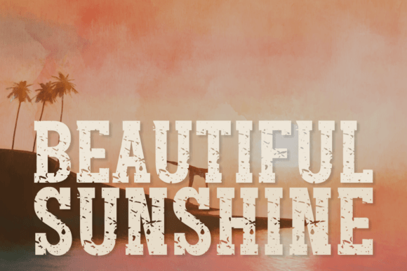 Rough Capital Font PNG with transparent background - Preview 3