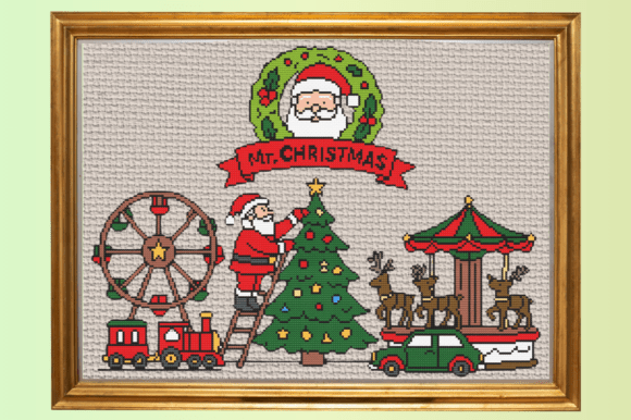 Santa’s Christmas Wonderland Cross Stitc