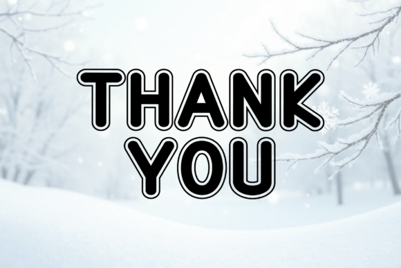 Snow Outline Font PNG with transparent background - Preview 4