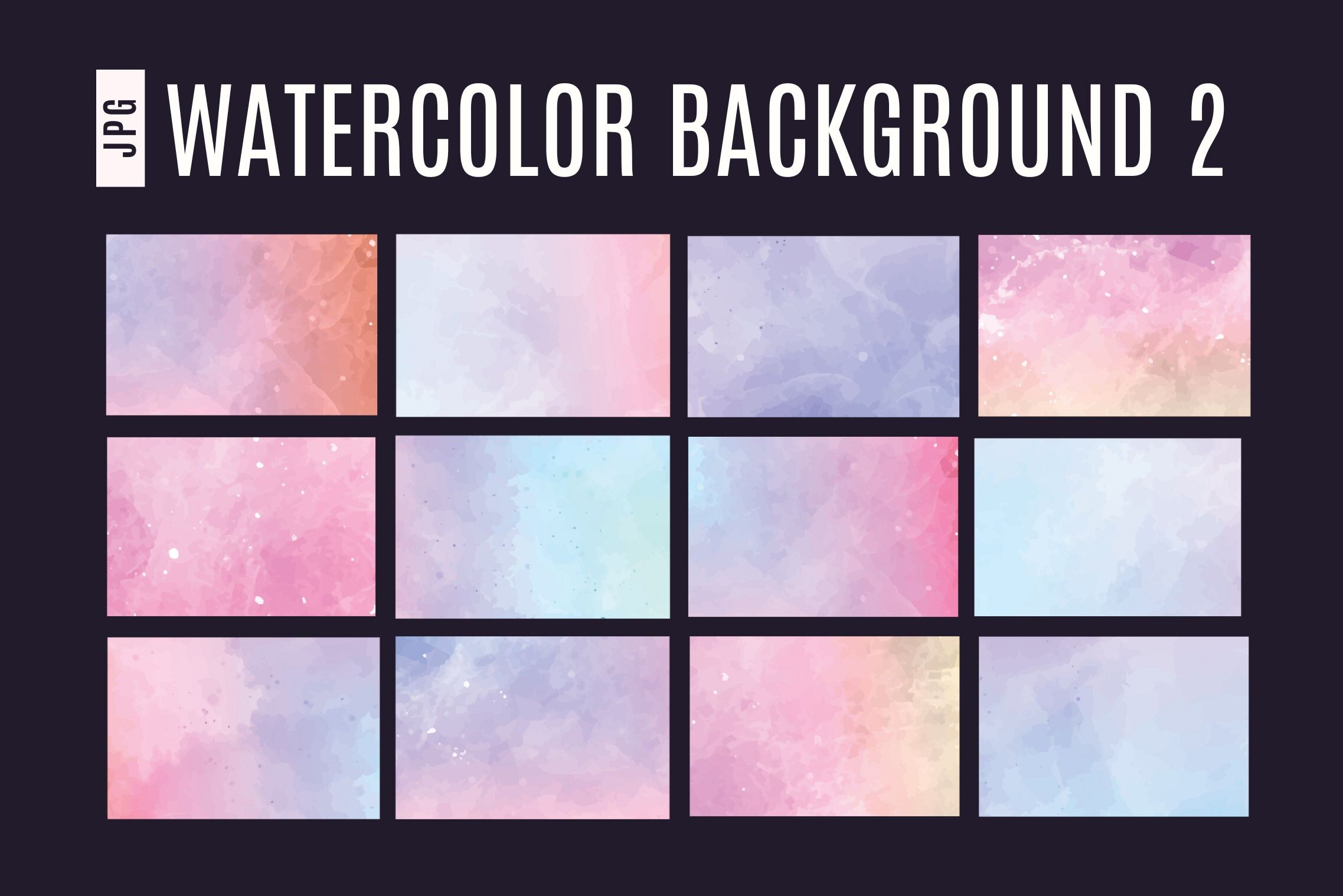 Soft Pastel Watercolor Texture Set 02